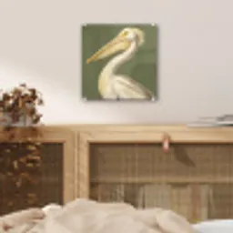 Pelikaan - Wit - Vogel - Klassiek - Natuur plexiglas 5mm klein -sfeer4