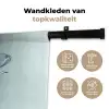 Kristal - Bloemen - Grijs Wandkleed katoen klein -sfeer2