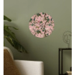 Pioenrozen - Botanisch - Vogel Wandcirkel behangsticker klein 186 -sfeer2