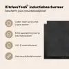 Donkergrijs - Asfaltstructuur - Ruw Inductie beschermer vinyl 3mm middel 274 -sfeer2