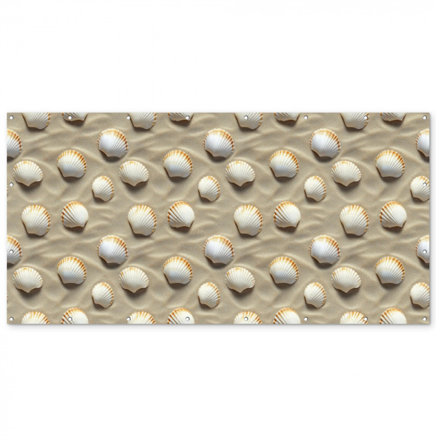 Schelpen - Zand - Maritiem Balkonbeschermer Duitsland klein 596 -zz_3d