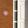Effen oudroze - Traditioneel Naambord Organisch middel -sfeer3