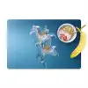 Lelies - Blauw - Glazen Placemat vinyl groot -zzzproduct_Kitchenyeah-website