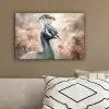 Pauw - Vogels - Bloemen - Boom - Botanisch canvas 2cm klein -sfeer3