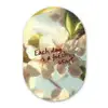 Bloesems - Zonlicht - Quote - Wit Wandcirkel Ovaal Forex klein -3d