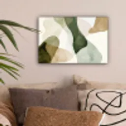 Japandi - Abstract - Groen canvas 2cm klein -sfeer1