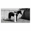Vrouw - Paard - Artistiek Muismat XXL klein -3d_leeg