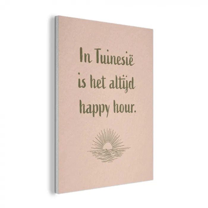 Tuin - Roze - Quote - Zon PET vilt klein -3d