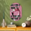 Flamingo - Roze - Vogel - Decoratie Wandcirkel Ovaal Forex klein -sfeer2