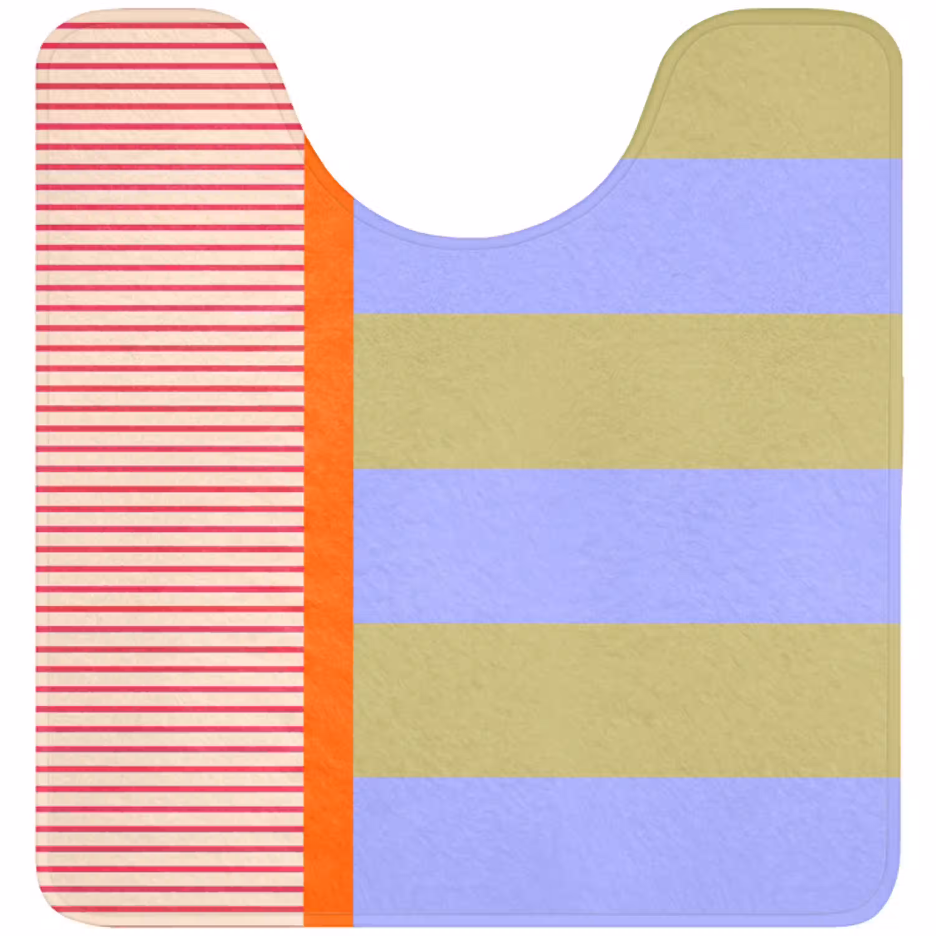 Abstract - Geometrie - Strepen - Blokken - Rood WCmat U-uitsnede middel -3d