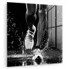 Hardloopschoenen - Rennen - Druppels - Zwart plexiglas 5mm klein -zzzproduct_nieuw