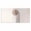 Minimalistisch - Cirkel - Lichtgrijs Muismat XXL klein -3d_leeg