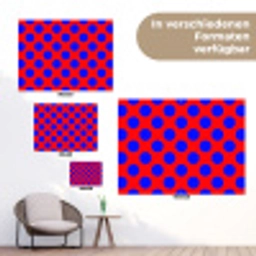 Dots - Klassiek - Rood tuinposter los doek klein 239 -Xsfeer9_DE