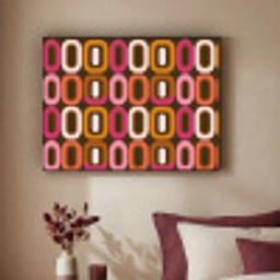 Modern - Retro - Kleurrijk Textielframe zwart klein 947 -sfeer1