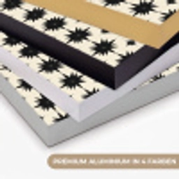 Stervormen - Geometrisch - Zwart Textielframe zwart klein 947 -USP_kleurenDE
