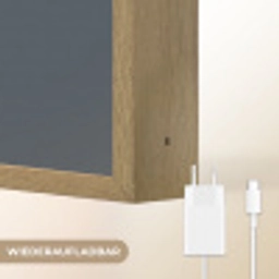 Too old for heidi klum - Geel - Blauw Light Box met batterij (Wandlamp) middel -USP_websiteoplaadbaarDE