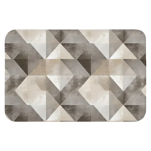 Geometrisch - Motief - Aardetinten Badmat klein 997 -3d
