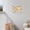 Paaseieren - Bruin - Bloemen tuinposter los doek klein -sfeer8
