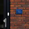 Blauwe rozen - Sierlijk Naambord Rechthoek middel -sfeer1-rechthoek-S