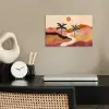 Heuvels - Palmbomen - Abstract poster papier klein -sfeer1
