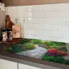 Park - Bloemen - Tuin Inductie beschermer vinyl 3mm klein -sfeer3