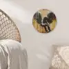Graffiti - Kunst - Vleugels - Street art - Banksy Wandcirkel kunststof plaat 5mm dik klein -sfeer5