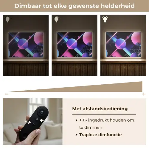 Bollen - Neon - Lijnen - Roze Light Box met batterij (Wandlamp) middel -USP_dimbaarNL
