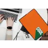Cool - Oranje - Groen laptophoes neopreen klein -bureau