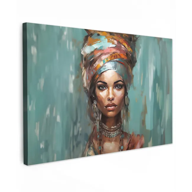 Vrouw - Kunst - Sieraden - Portret canvas 2cm klein -z3d