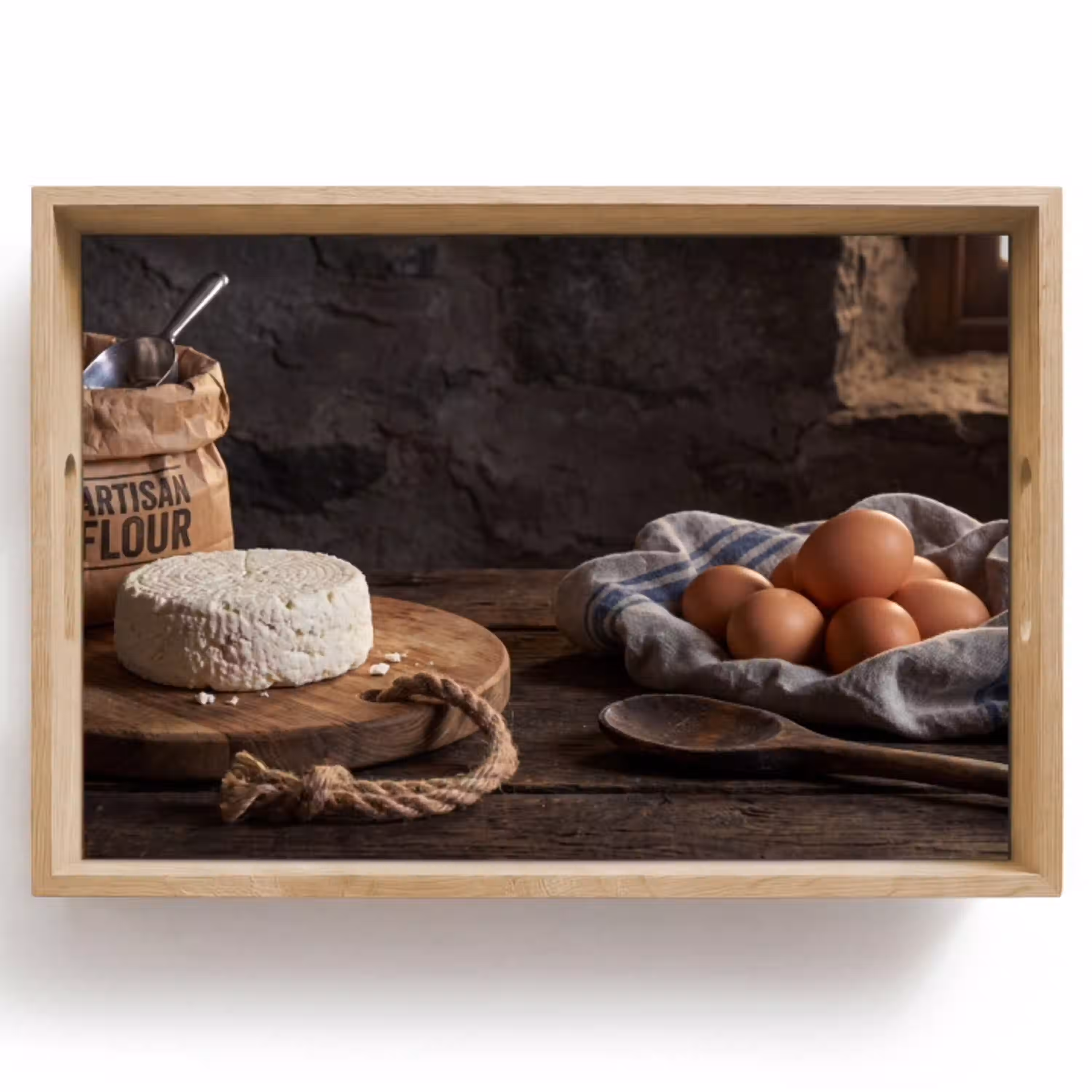 Meel - Eieren - Eten Dienblad Rechthoek middel -z3d_shopping