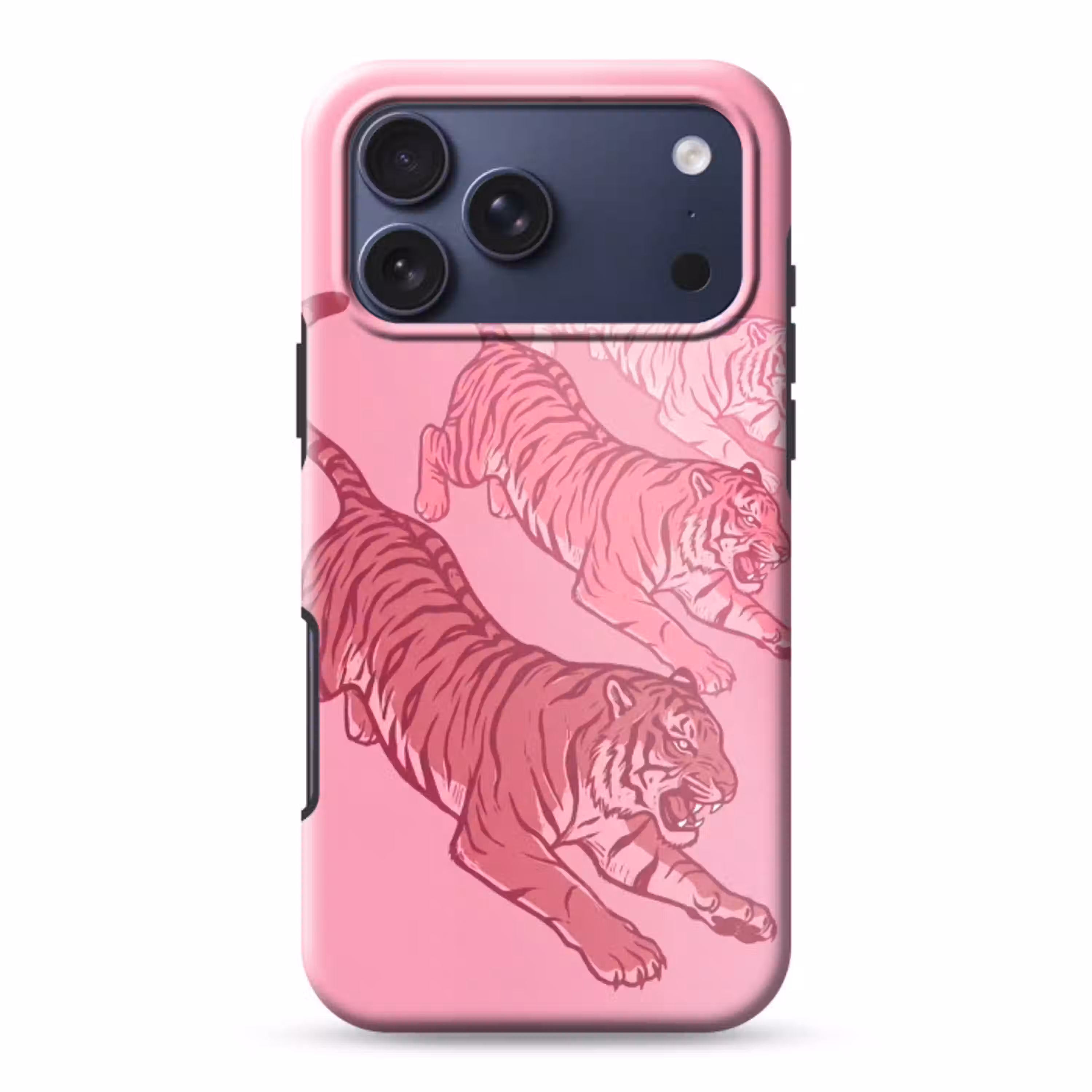Kat - Springend - Dieren - Roze - Modern Toughcase MagSafe Apple iPhone 17 Pro Max klein -3d