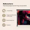 Schedel - Abstract - Rood - Blauw - Graffiti Balkonbeschermer Duitsland klein -specs_NL