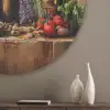 Stilleven - Kruiden - Specerijen - Fruit - Kleurrijk Akoestische PET Vilt - Rond klein -sfeer5_closeup