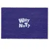 Blauw - Why not - Minimalistisch Deurmat klein -zkaufland3d