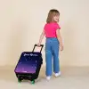 Sterren - Galaxy - Blauw - Roze Kinderkoffer - Zwart klein -sfeer1