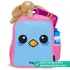Kawai - Vogel - Blauw Kinderrugzak - Roze middel -inhoud_NL