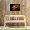 Kleuren - Boeket - Vaas - Hout Tuinposter op houten frame 2 cm dik klein -sfeer4
