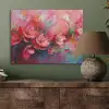 Bloemen - Roze - Watercolor - Natuur- Kunst PET vilt klein -sfeer2