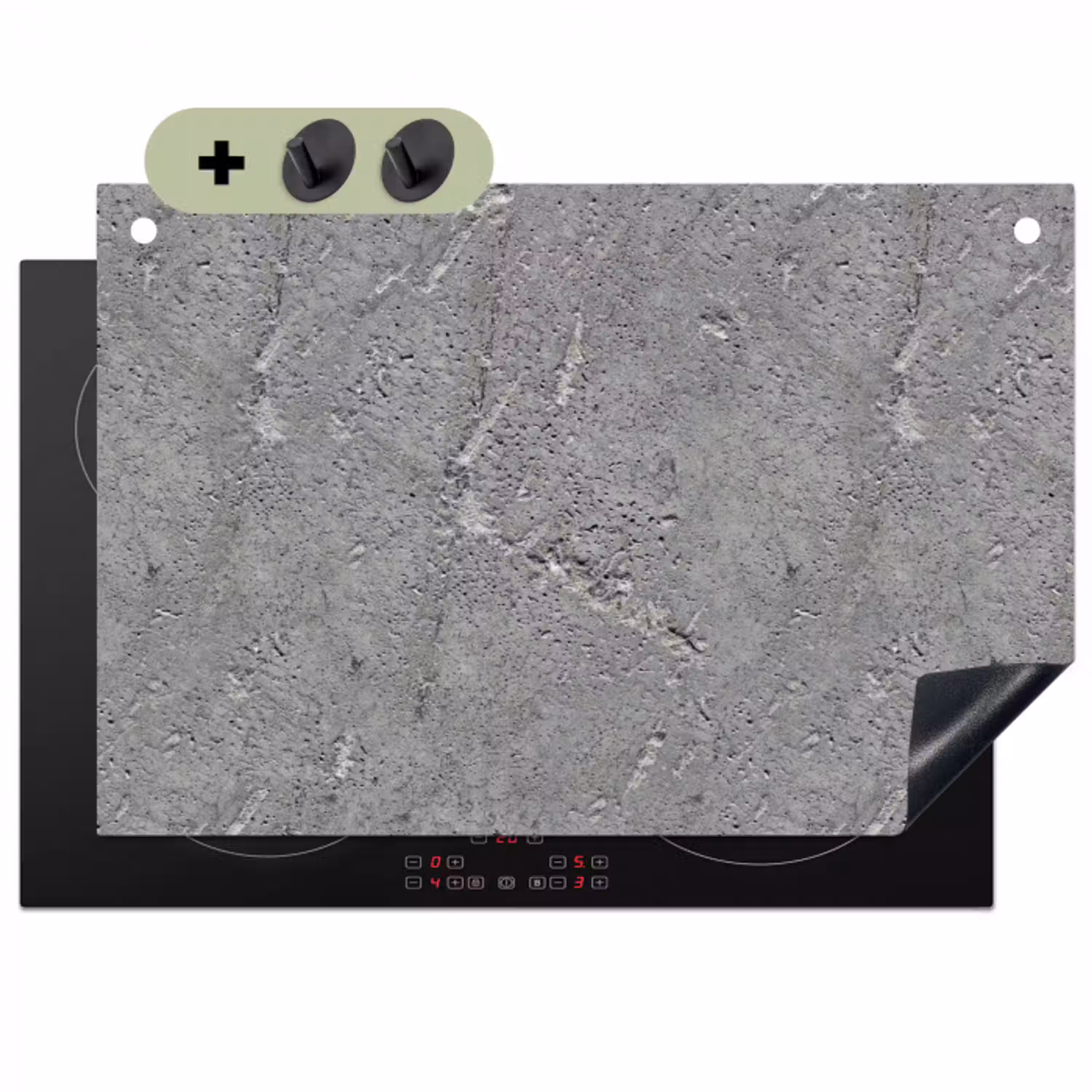 Beton - Patronen - Steen Inductie beschemer met haakjes klein 777 -3d