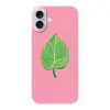 Illustratie - Blad - Minimalistisch - Groen Apple iPhone 16 Plus klein -3d