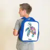 zeeschildpad vol kleuren Kinderrugzak - Blauw middel -sfeer2