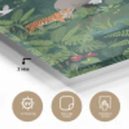 Tropisch - Jungle -  Groen plexiglas 5mm klein -sfeer2