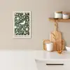 Groen - Vogel  - Bloemen KitchenYeah - Keuken - Canvas klein -sfeer1