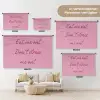 Eat me out don't stress me out - Roze - Handgeschreven Wandkleed katoen klein -tsfeer8_DE