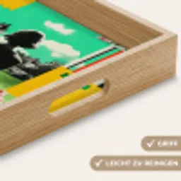 Vrouw - Keuken - Katten - Doorkijk Dienblad Rechthoek middel -USP_HandgreepDE
