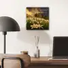 Bloemenveld - Heuvels - Zonsondergang - Berg - Natuur - Wit - Heuvels aluminium wit klein -sfeer5
