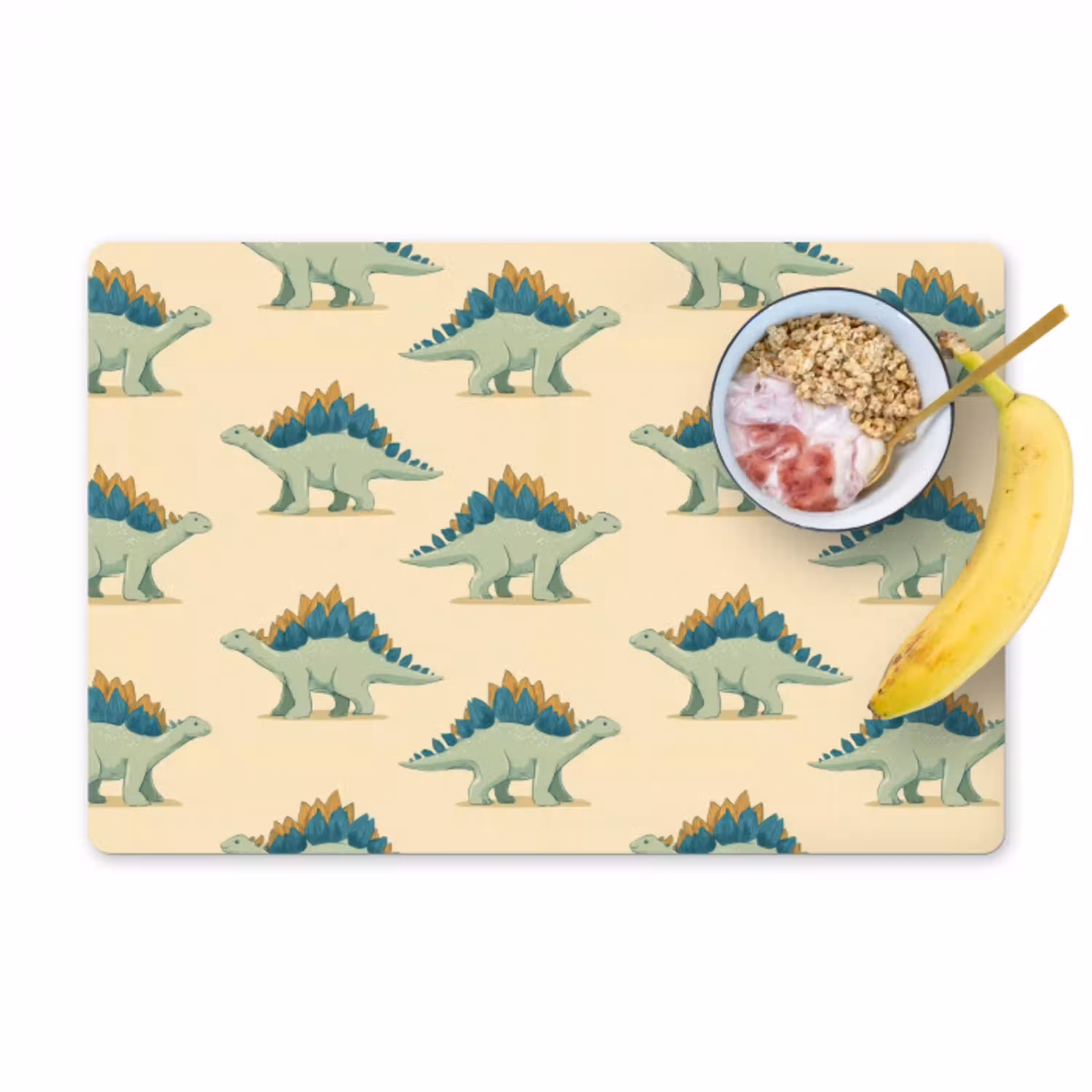 Dino - Patroon - Groen Placemat vinyl groot 368 -zzzproduct_Kitchenyeah-website