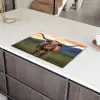 Longhorn - Landschap - Zonsondergang Inductie beschermer vinyl 3mm klein -sfeer8