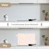 Vormen - Zalmroze - Patroon keuken achterwand spatscherm klein 900 -voor_na_NL