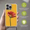 Bloem - Rood - Stippen Hoesje iPhone 16 Pro Max met koord klein -sfeer2_NL